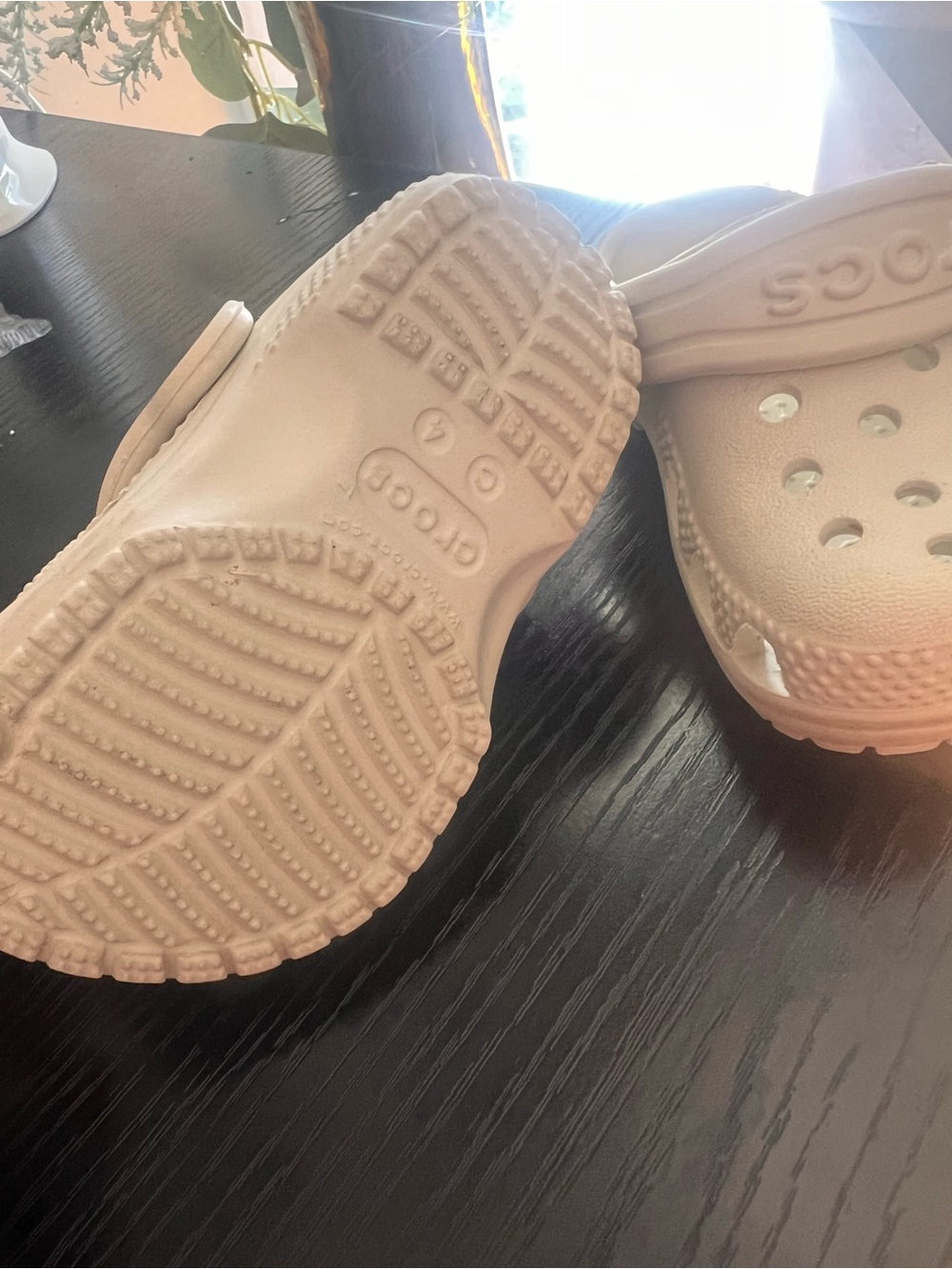 CROCS Kids Classic Clog in BONE color